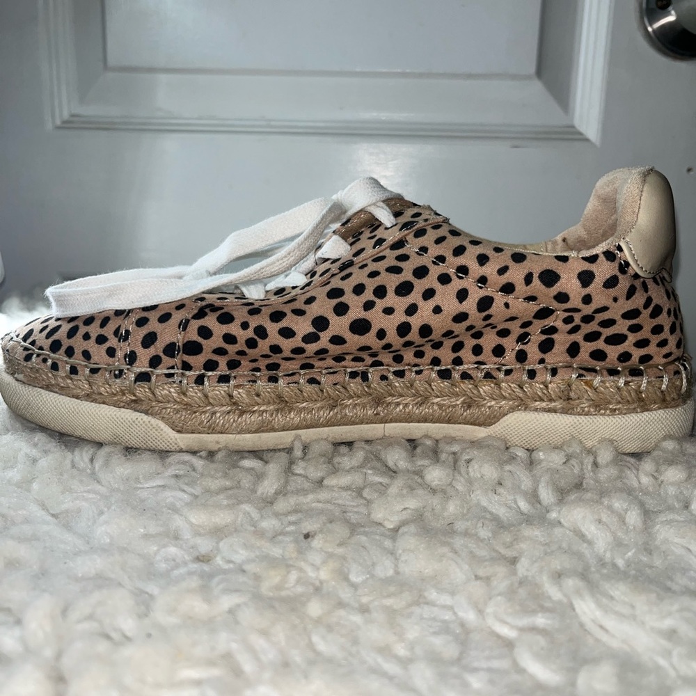 x Universal Thread Shaelyn Espadrille Shoe Women 6 Cheetah Print Preowned Casual